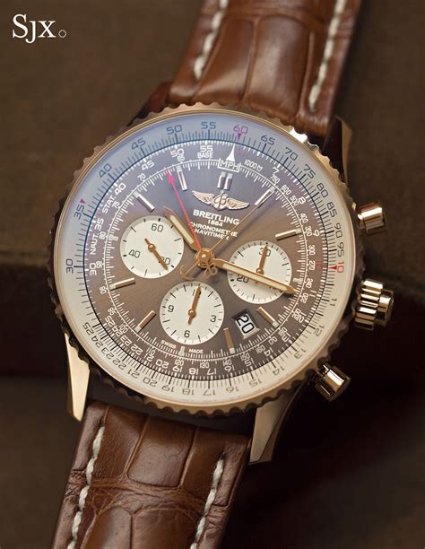 breitling navitimer rattrapante gold|breitling navitimer 48mm.